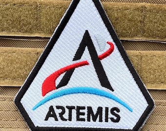 Artemis-programmapatch (4 inch) geborduurde (klittenband) badge astronaut ruimtepak souvenir embleem geschenkpatches van hoge kwaliteit