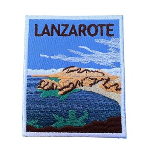 Porte-clés Brodé Patch Canaries Espagne - Tissu, Multicouleur, Fabriqué En France, Neuf Avec étiquettes