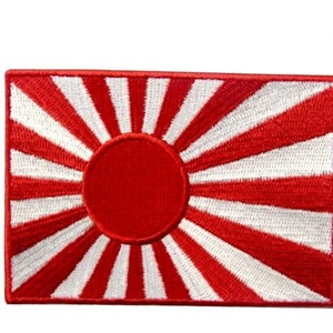 Japan Flag Patch (3.5 Inch) Iron or Sew-on Badge Rising Sun Emblem Tokyo Okinawa Travel Crest Souvenir Emblem Backpack Japanese Gift Patches