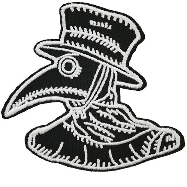 Doctor Schnabel Steampunk Patch (2.5”) Iron-on or Sew-on Badge Plague Doctors Mask Gothic Motif Emblem DIY Costume Bag Jacket Hat Patches