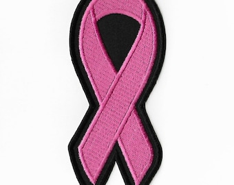 Large Pink Ribbon Breast Cancer Awareness Patch Patch (4.5
