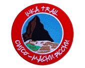 Inca Trail Cusco Machu Picchu Peru Patch Embroidered Iron or Sew on Badge Applique Mountain Trek Souvenir Rare