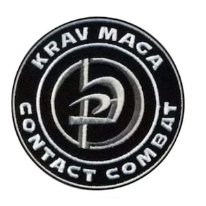 クラヴ・マガ パッチ (3.5インチ) コンタクトコンバット 刺繍 アイロン/縫い付けバッジ 着物 GI、ジムバッグ、キャップ、シャツ イスラエル格闘技 DIY ギフトパッチ