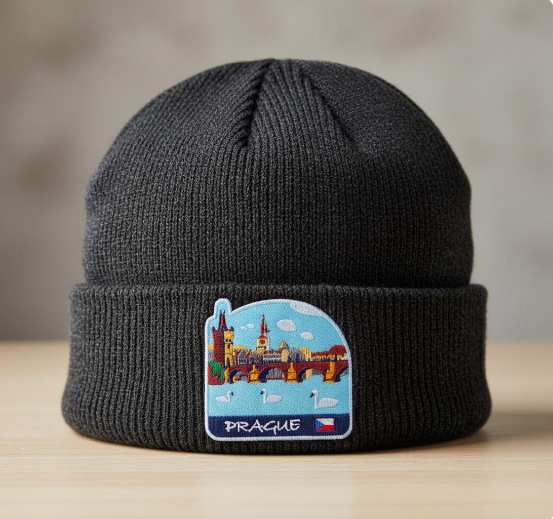 Patch Brodé Prague - 7x6 Cm, à Coudre Ou à Repasser, Pour Customiser Vêtements, Sacs, Accessoires