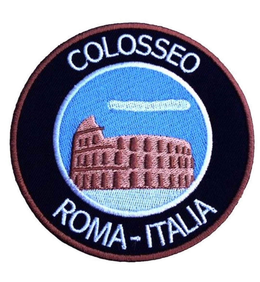 The Colosseum Rome Italy Patch (3.5 Inch) Embroidered Iron-on or Sew-on ...