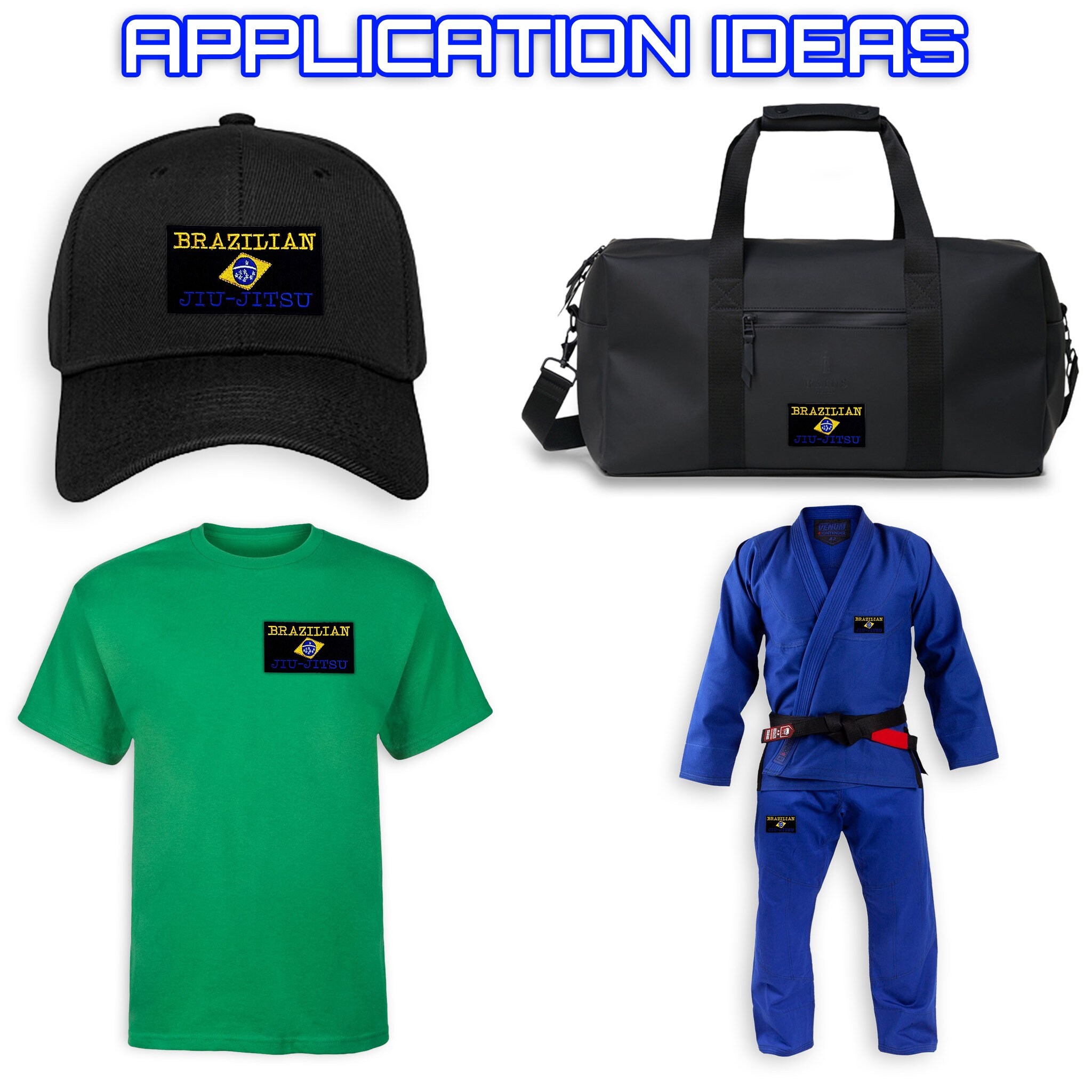 Écusson Brodé Jiu Jitsu Brésilien Style De Vie (8,9 Cm) à Repasser