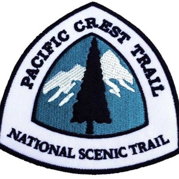 Pacific Crest Trail National Scenic Trail Patch (3.5 Inch) Iron/Sew-on Badge Hiking Emblem USA Trek Souvenir Crest Bag Backpack Gift Patches