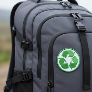 Parche bordado de reciclaje, insignia termoadhesiva (7,6 cm) imagen 3