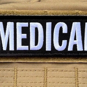 Medical Patch (5 Inch) Embroidered Badge (Hook + Loop) Fastener Backing Medic Graduate EMT EMS Tactical, Paintball, Airsoft, Gift Patches