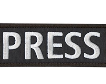 Press Patch (5 Inch) Embroidered Laser Cut Badge (Hook + Loop) Fastener Backing, Airsoft, Tactical Vest, Backpack, Hat, Bag, Gift Patches