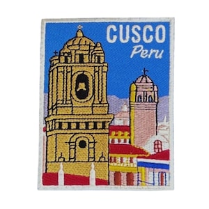Cusco Peru Patch (3.5 Inch) Iron-on/Sew-on Badge Peruvian Mountain Trek Travel Souvenir Machu Picchu Inca Trail Emblem Backpack Gift Patches