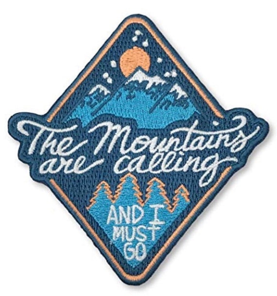 Iron-on Patch | Outdoor mountains nature patches or patches iron-on  transfer for clothing or textiles | Vintage retro patches