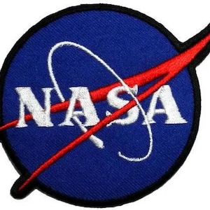 NASA Meatball Patch (3,5 polegadas) Emblema bordado para passar ou costurar Traje espacial de astronauta Emblema de lembrança DIY Patches de presente de fantasia