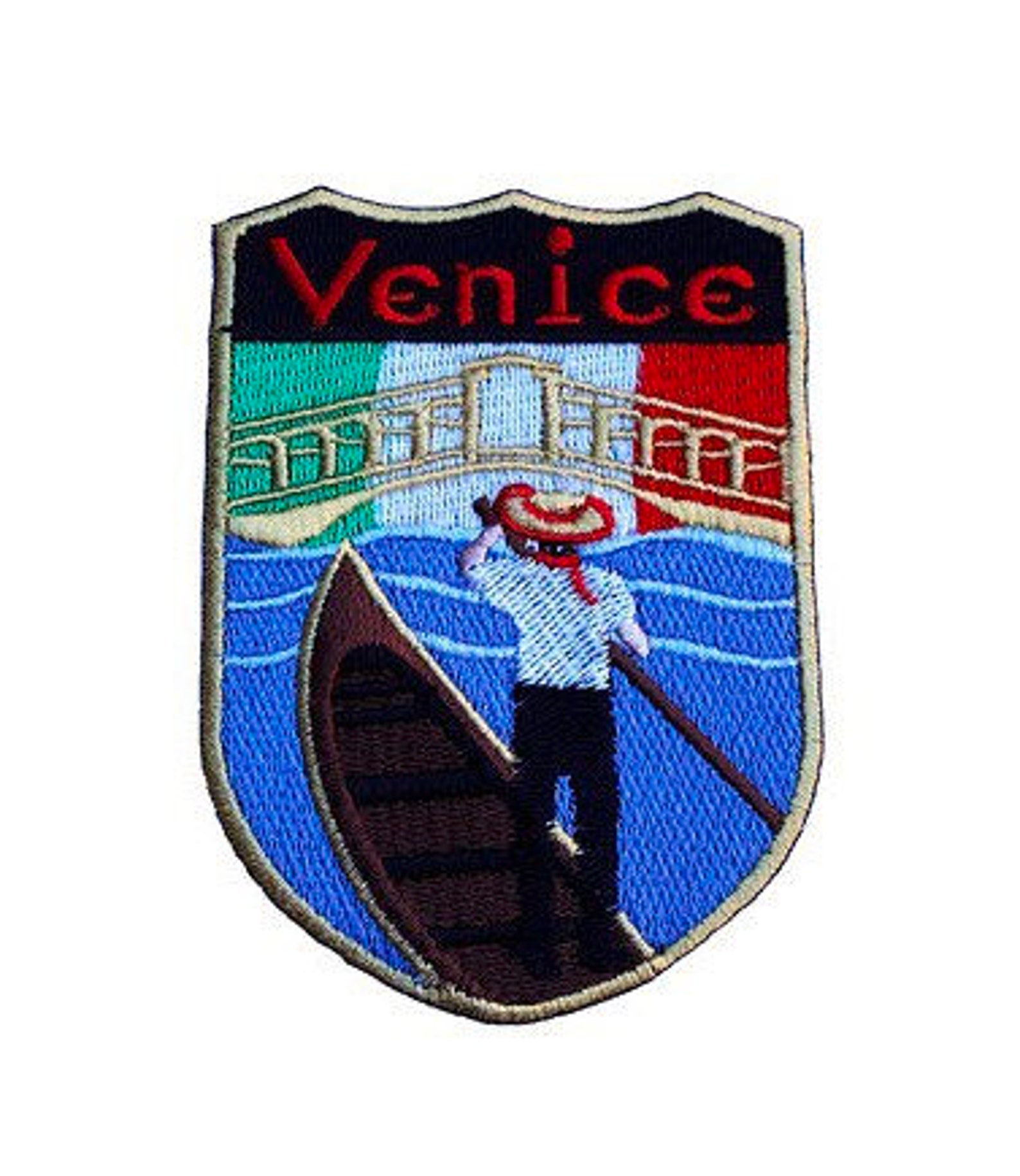 Venice Italy Patch 3.5 Inch Embroidered Iron / Sew on Badge Etsy