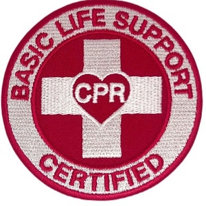 First Aid CPR AED Ttained Patch