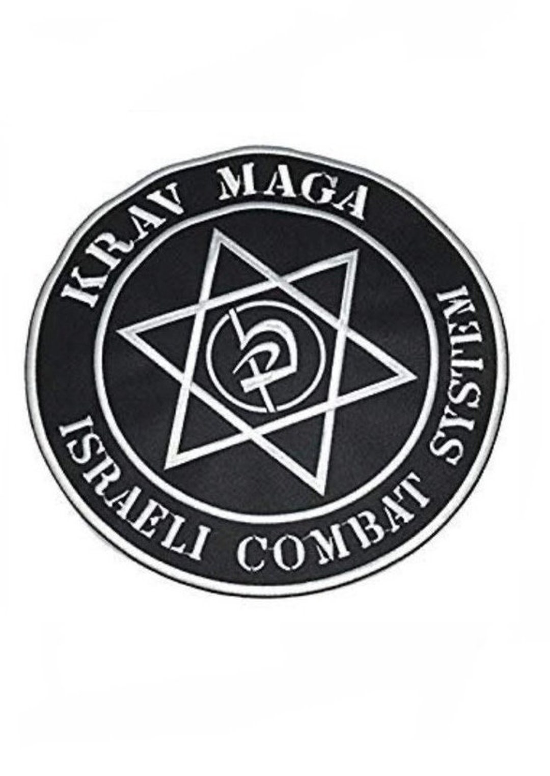 Krav Maga Patch Brodé à Coudre Ou à Repasser Pour Arts Martiaux Israël 8,9 Cm