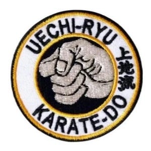 Uechi-Ryu Karate Patch (3”) Iron/Sew-on Badge Uechiryu Pangai-noon Japanese Martial Arts Japan Emblem Crest Kimono, Bag, Hat, Gift Patches
