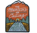 The Mountains are Calling and I Must Go Patch (4 Inch) Iron/Sew-on Badge Camper Van Explore Nature Wilderness Forest Adventures Gift Patches product logo