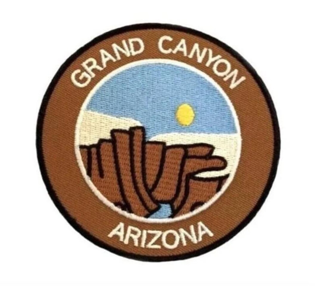 Grand Canyon Arizona Embroidered Patch, USA Travel Souvenir (3.5 Inch ...