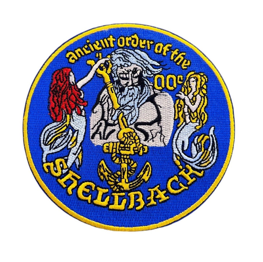 Navy Shellback King Neptune Hat Patch - Popular Patch Brand 6 thumbnail image
