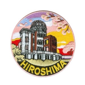 Hiroshima Japan Patch Iron-on/Sew-on Badge (3 Inch) Miyajima Island Travel Souvenir Emblem for Backpacks, Hats, Bags, DIY Gift Patches