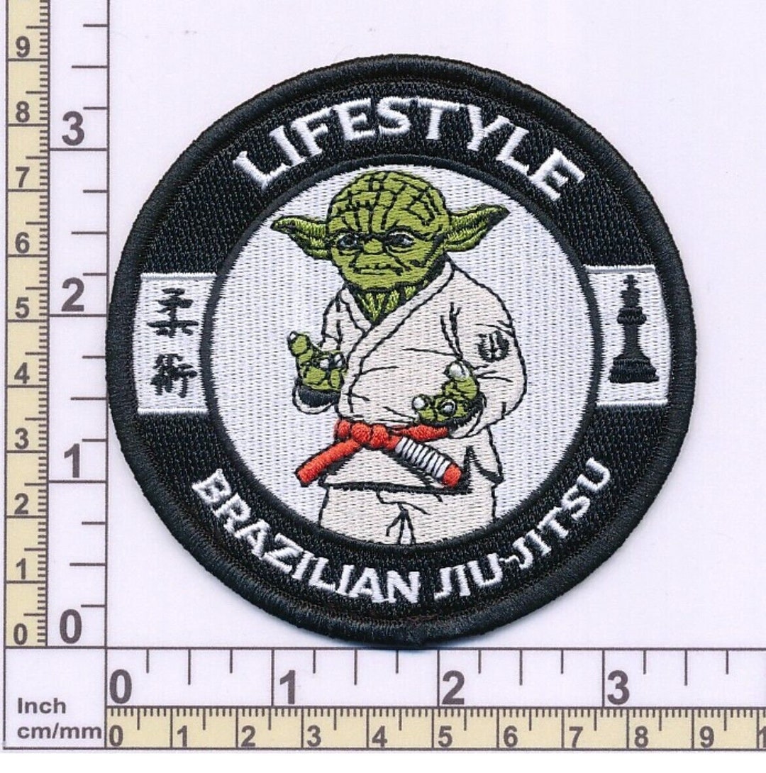 Brazilian Jiu Jitsu Lifestyle Patch 3.5 Inch Embroidered Iron/sewon
