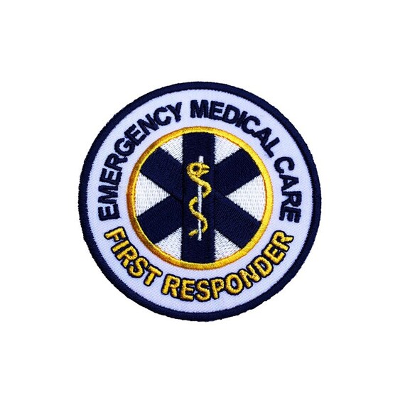 Emergency Medical Care First Responder Patch Iron-on Badge EMC Medic Jacket Gift