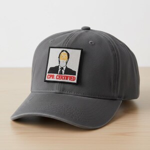 CPR Certified Patch (3 Inch) Embroidered Badge Funny Dwight Schrute Costume Perfect for Backpacks, Jackets, Hats, Bags, Gift Patches image 3