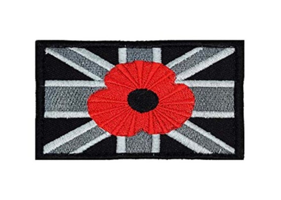 Union Flag Tactical Patch with Poppy 