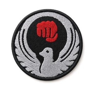 Wado Ryu Karate-patch, geborduurde opstrijk-/naaibadge vechtsportembleem (3 inch)