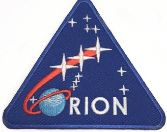 Orion Patch (3.5 Inch) Blue Embroidered Iron or Sew-on Badge Astronaut Space Suit Patches Souvenir Emblem DIY Costume, Backpack Gift Patches