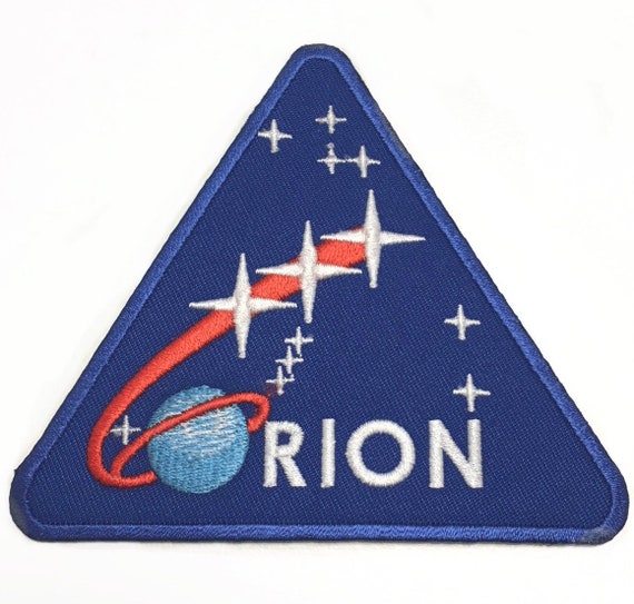 Parche de Orión de la NASA 3,5 pulgadas Bordado de hierro o insignia cosida  Parches de traje espacial de astronauta Emblema de recuerdo Traje de  bricolaje, Parches de regalo de mochila 