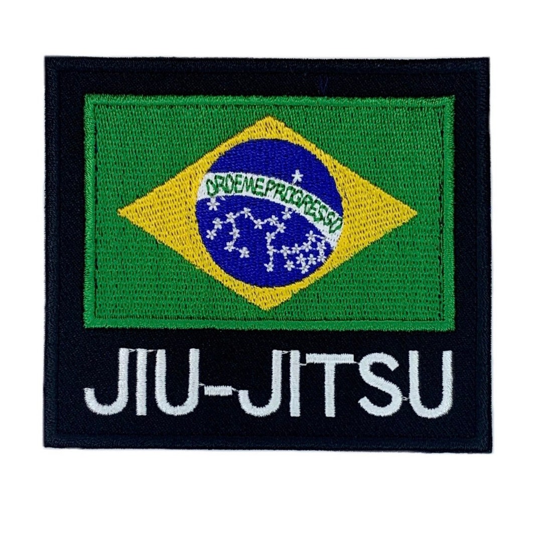 Brazilian Jiu Jitsu Patch 3.5 Inch Iron or Sewon Badge for BJJ Kimono GI, Gym Bag, Cap, Shirt