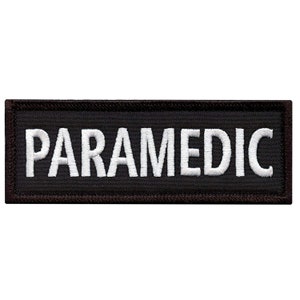 Paramedicus-patch (5 inch) geborduurde lasergesneden badge (klittenband) Sluiting Achterkant Medic EMT EMS / tactisch vest, rugzak, cadeaupatches