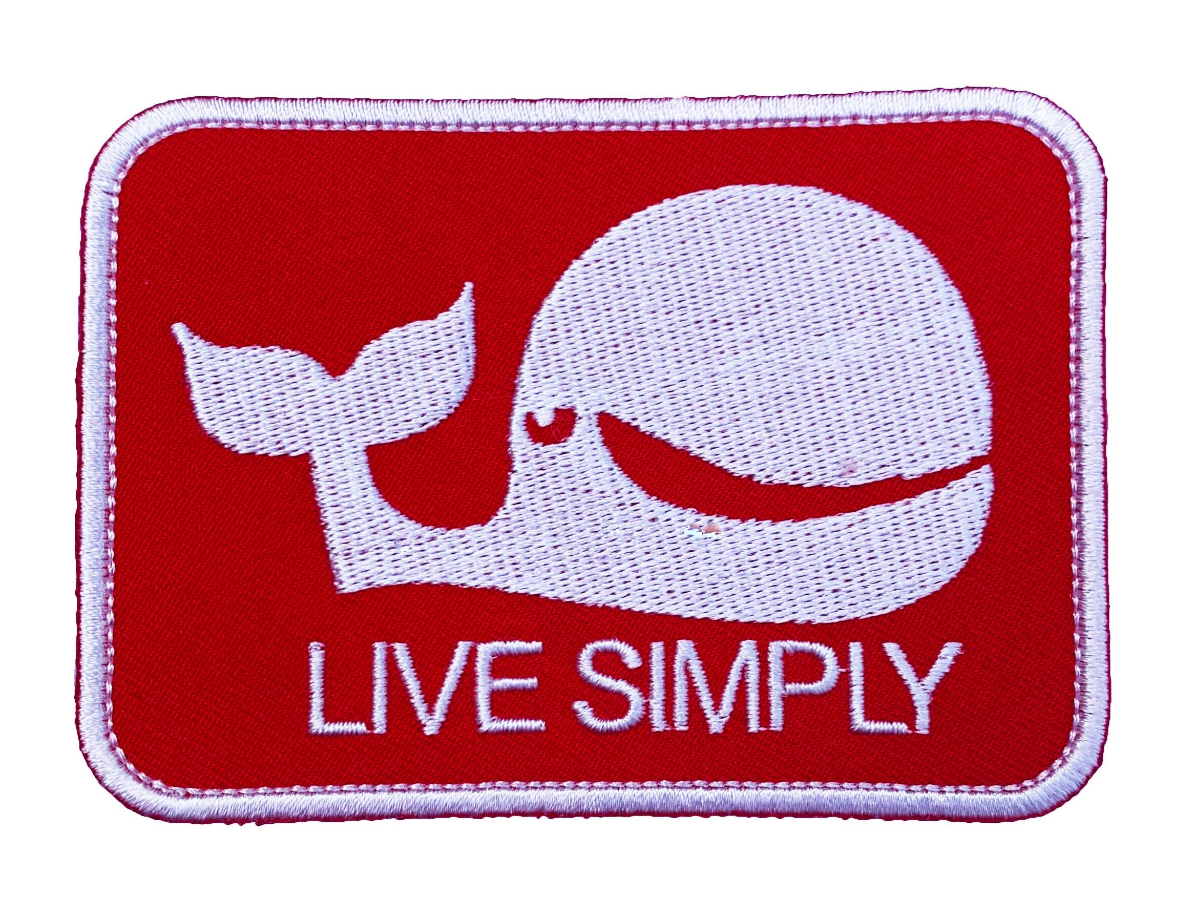 Live simply. Патч лого. Кит логотип.