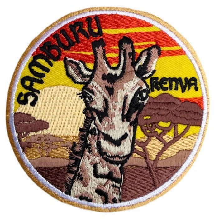 Samburu Kenya Patch (3.5 inch) Iron on or Sewable Badge Travel Africa
