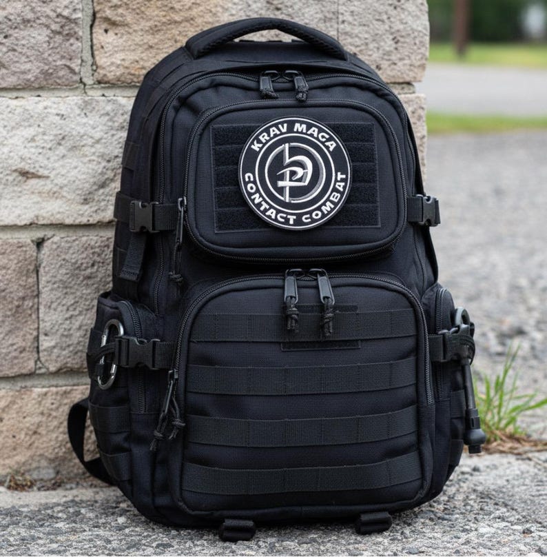 Krav Maga Patch (3,5 Inch) Kontakt Kampf gestickt Eisen / Aufnäher Kimono GI, Turnbeutel, Mütze, Shirt israel Martial Arts DIY Geschenk Aufnäher Bild 3