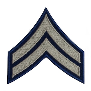 Corporal Rank-patch (4,3 inch) Amerikaans kaki strepen Opstrijk- of naaibadge CPL US Uniform Insignia Crest embleem embleem DIY kostuum cadeau-patches