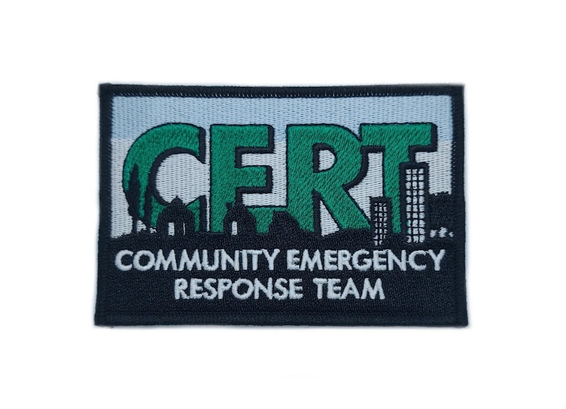 Cert Rocker Patch CERT Patch Embroidered Iron-on / Sew-on OR Velkro Hook Badge (4 Inch ...