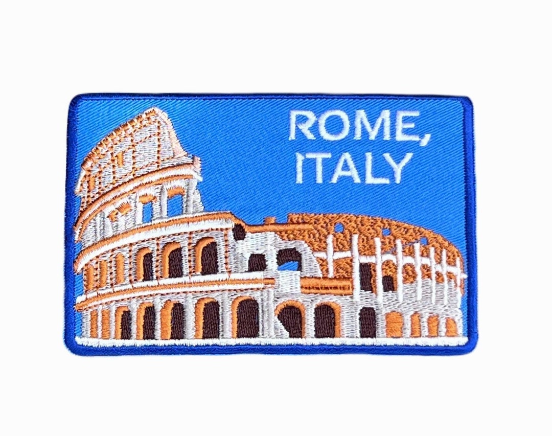 Rome Italy Patch (4.25 Inch) Iron-on or Sew-on Badge Travel Europe ...