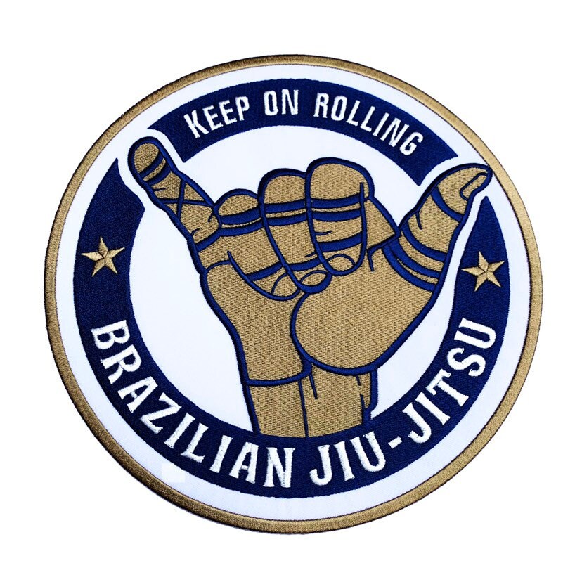 XL Brazilian Jiu Jitsu Patch 9 Inch Keep on Rolling Back of Etsy
