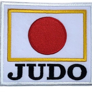Judo Patch (3.5 Inch) Embroidered Iron or Sew-on Badge Kimono Gi Japanese Martial Arts Japan Judocas Training Gift Patches