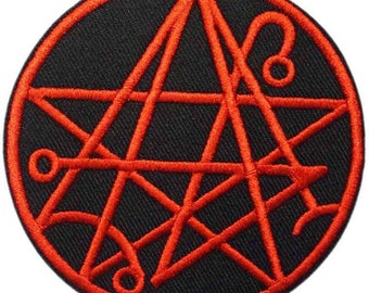 The Evil Dead Necronomicon Patch (3 Inch) Iron/Sew-On Badge  666 H.P. Lovecraft Black Metal Necromancy Satanic Costume Gift Patches