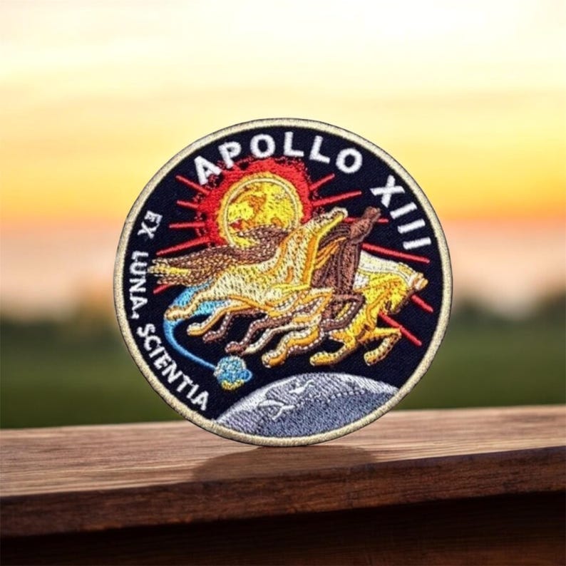 Apollo 13 Mission Patch (3.5 Inch) Embroidered Iron-on / Sew-on Badge Astronaut Space Suit Souvenir Costume Apollo Moon Landing Gift Patches image 5