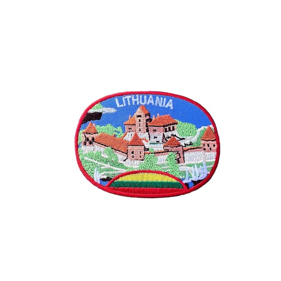 Lithuania Flag Patch – Embroidered Iron-On Emblem, Travel Souvenir Badge