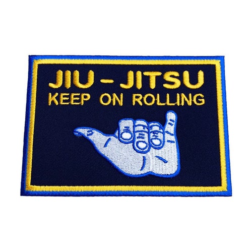 Grappling Brazilian Jiu Jitsu Patch 3.5 Inch Embroidered Etsy