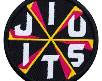 Jiu Jitsu Patch Embroidered Iron-on / Sew-on Badge BJJ Kimono GI, Hat, Bag, Cap, Shirt, Martial Arts, BJJ Gift Patches