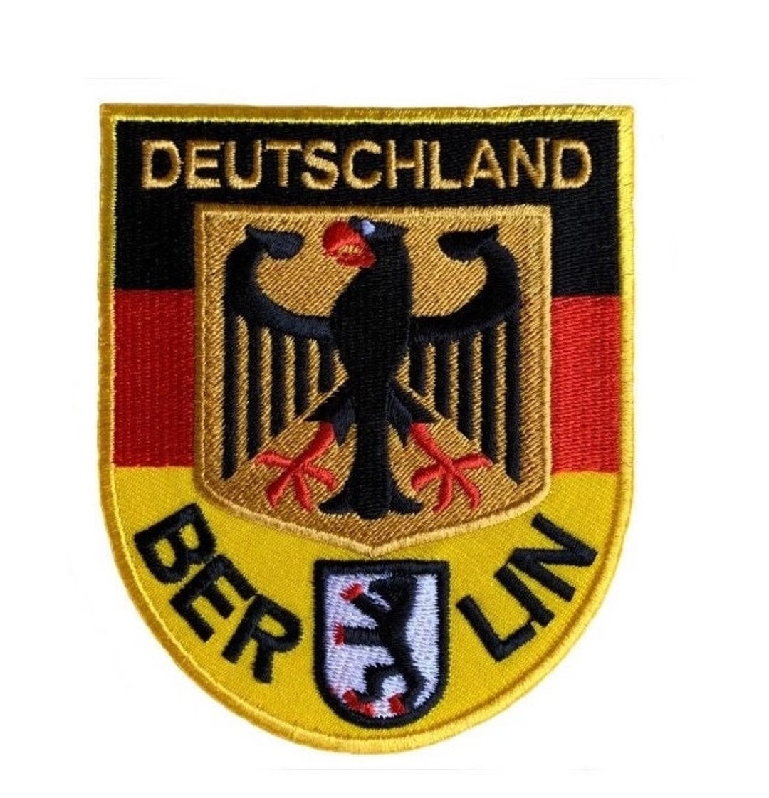 Deutschland Berlin Patch (3.5 Inch) Iron/sew on Badge German Travel ...