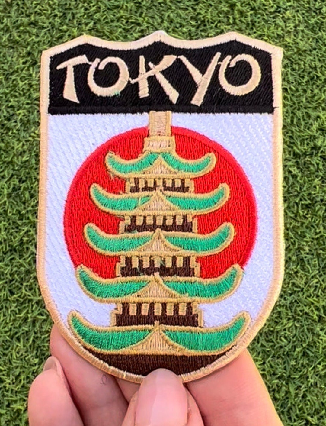 Tokyo Japan Patch (3.5 Inch) Embroidered Iron/sew-on Badge