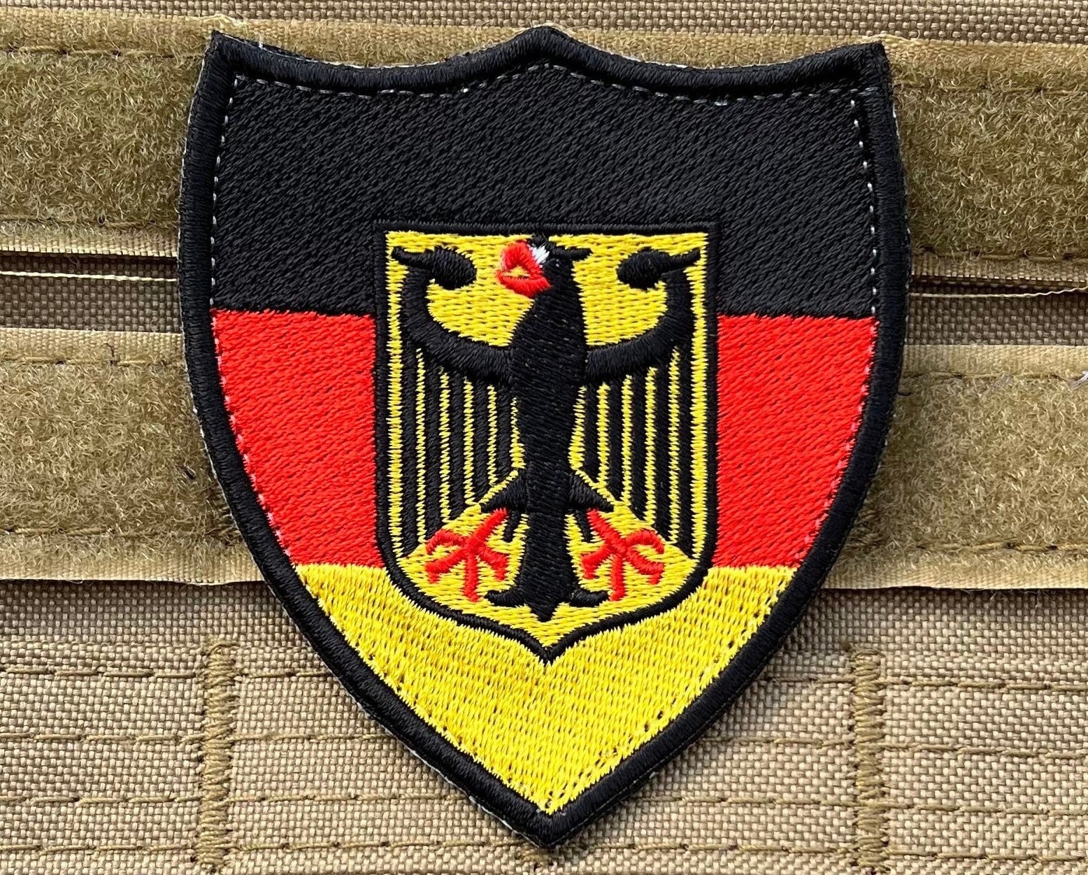 GERMANY COAT of ARMS Patch Iron-on Embroidered Applique German Eagle Shield  National Logo -  Israel
